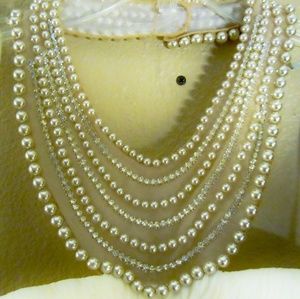 NWT Gladiator White Pearl Bodice Roman Dress